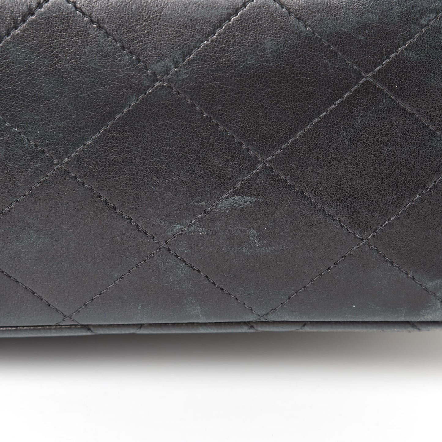 Lambskin Quilted XL Jumbo Single Flap Black