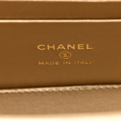 Chanel Lambskin Quilted Pearl Crush Small Vanity Case With Chain White 7 of 12