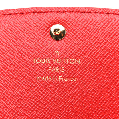 Louis Vuitton Monogram Bloom Flower Emilie Wallet Rouge 6 of 7