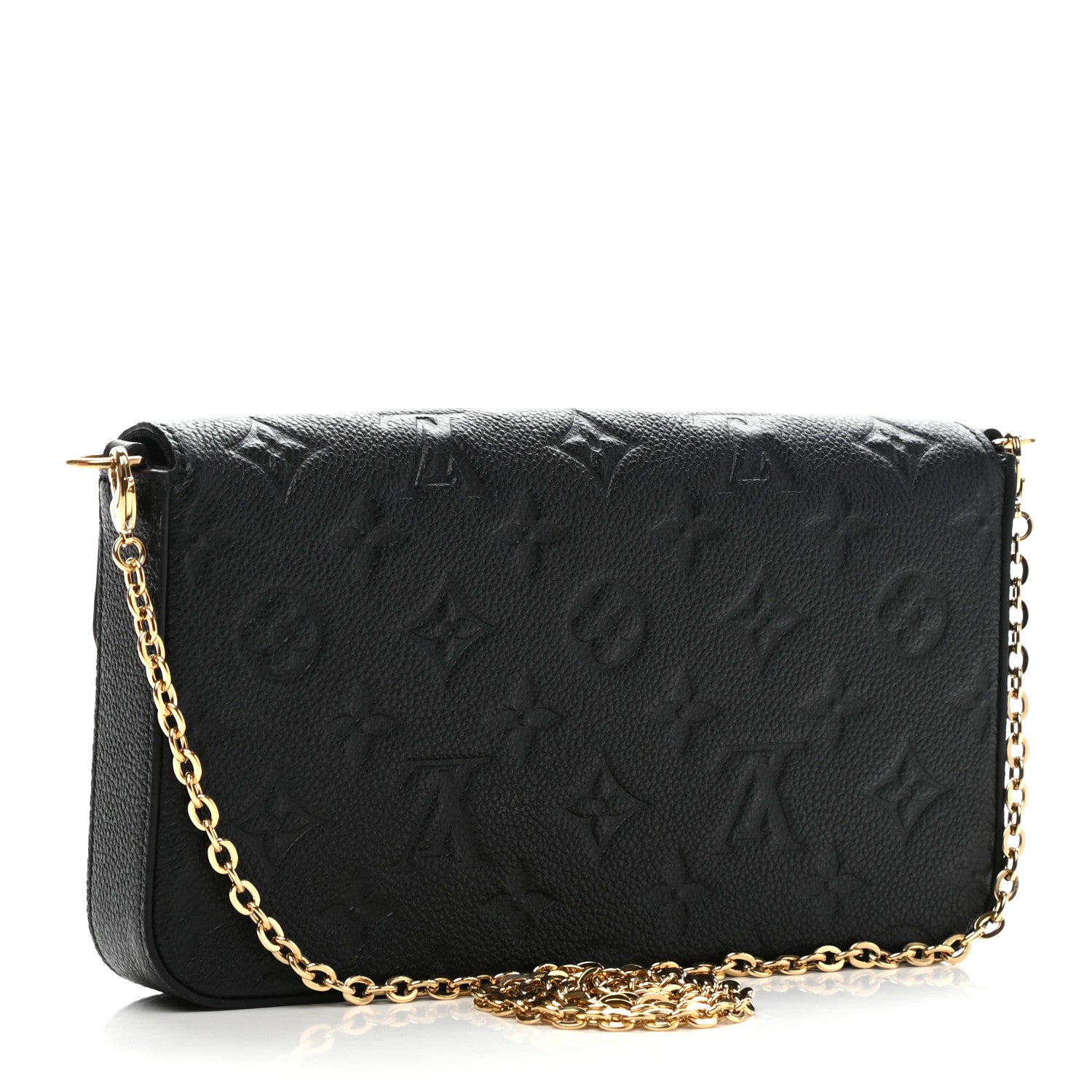 Louis Vuitton Empreinte Pochette Felicie Chain Wallet Black 4 of 11