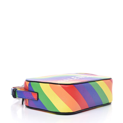 Balenciaga Smooth Calfskin Rainbow Logo XS Ville Camera Bag Multicolor 4 of 12