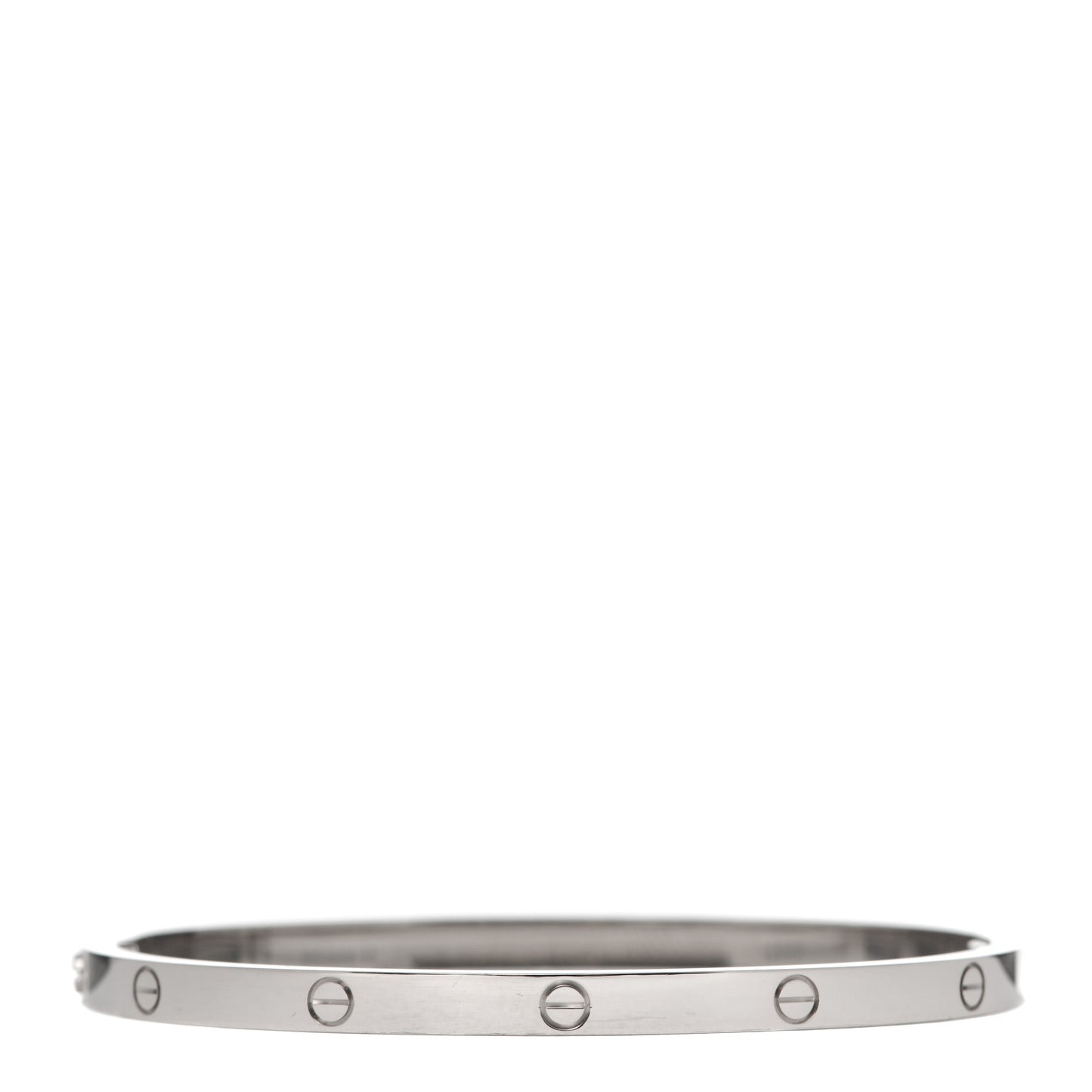 18K White Gold Small LOVE Bracelet 16