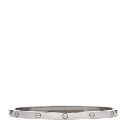 Cartier 18K White Gold Small LOVE Bracelet 16 3 of 6