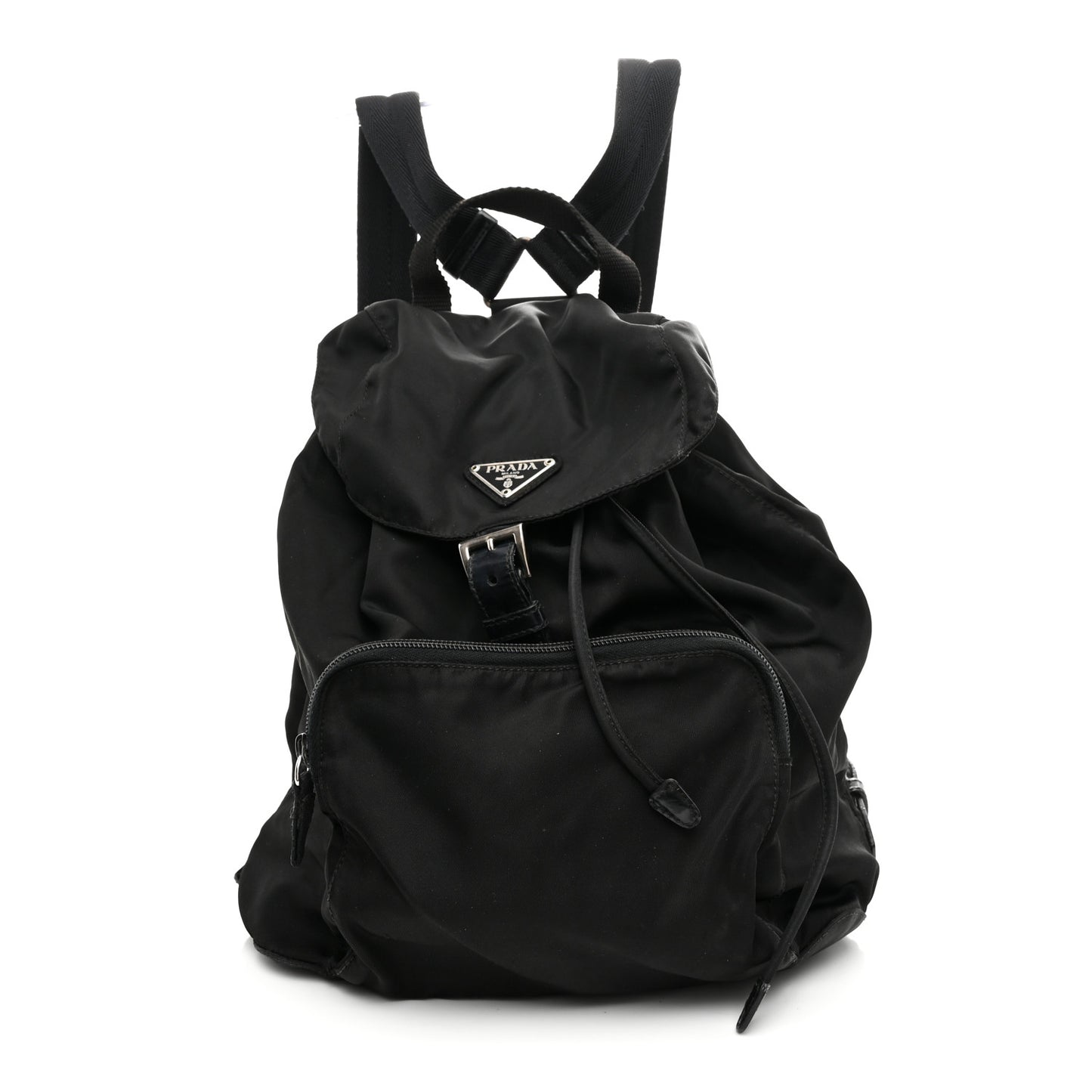 Tessuto Nylon Vela Cinch Backpack Black