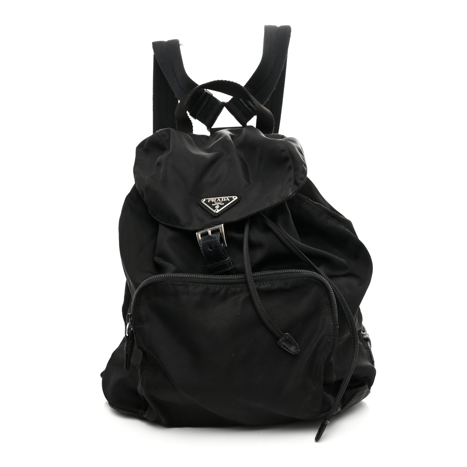 Prada Tessuto Nylon Vela Cinch Backpack Black 1 of 9
