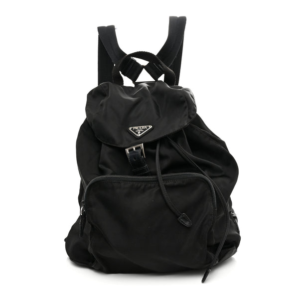 Prada Tessuto Nylon Vela Cinch Backpack Black 1862176 – FASHIONPHILE