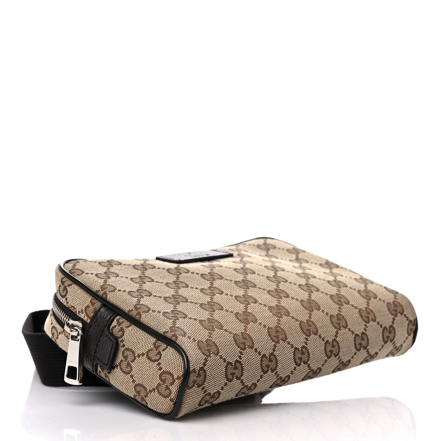 Monogram Dollar Calfskin Belt Bag Beige Ebony Testa di Moro Marrone Scuro