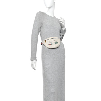 Gucci Grained Calfskin Small Logo Belt Bag White 2 of 10