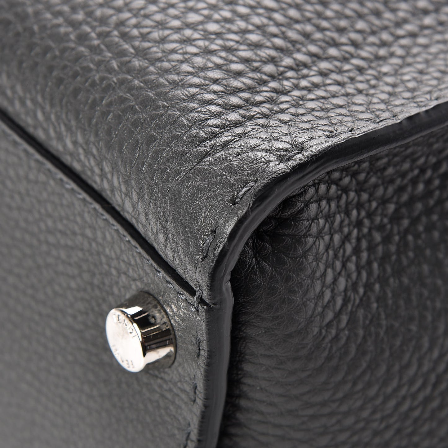 Cuoio Romano Selleria Monster Eyes Large Peekaboo Iconic Fit Satchel Asfalto
