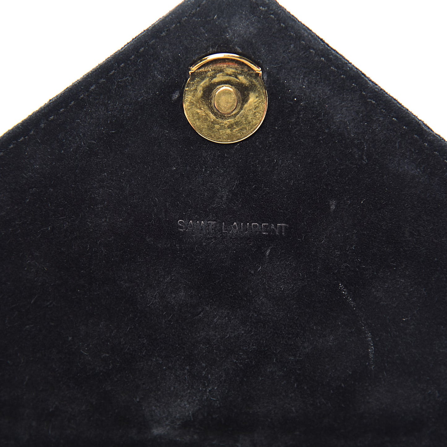 Suede Tri-Quilt Monogram Medium College Bag Black