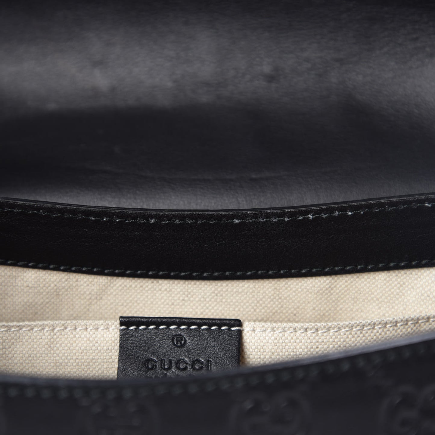 Guccissima Medium Emily Chain Shoulder Bag Black