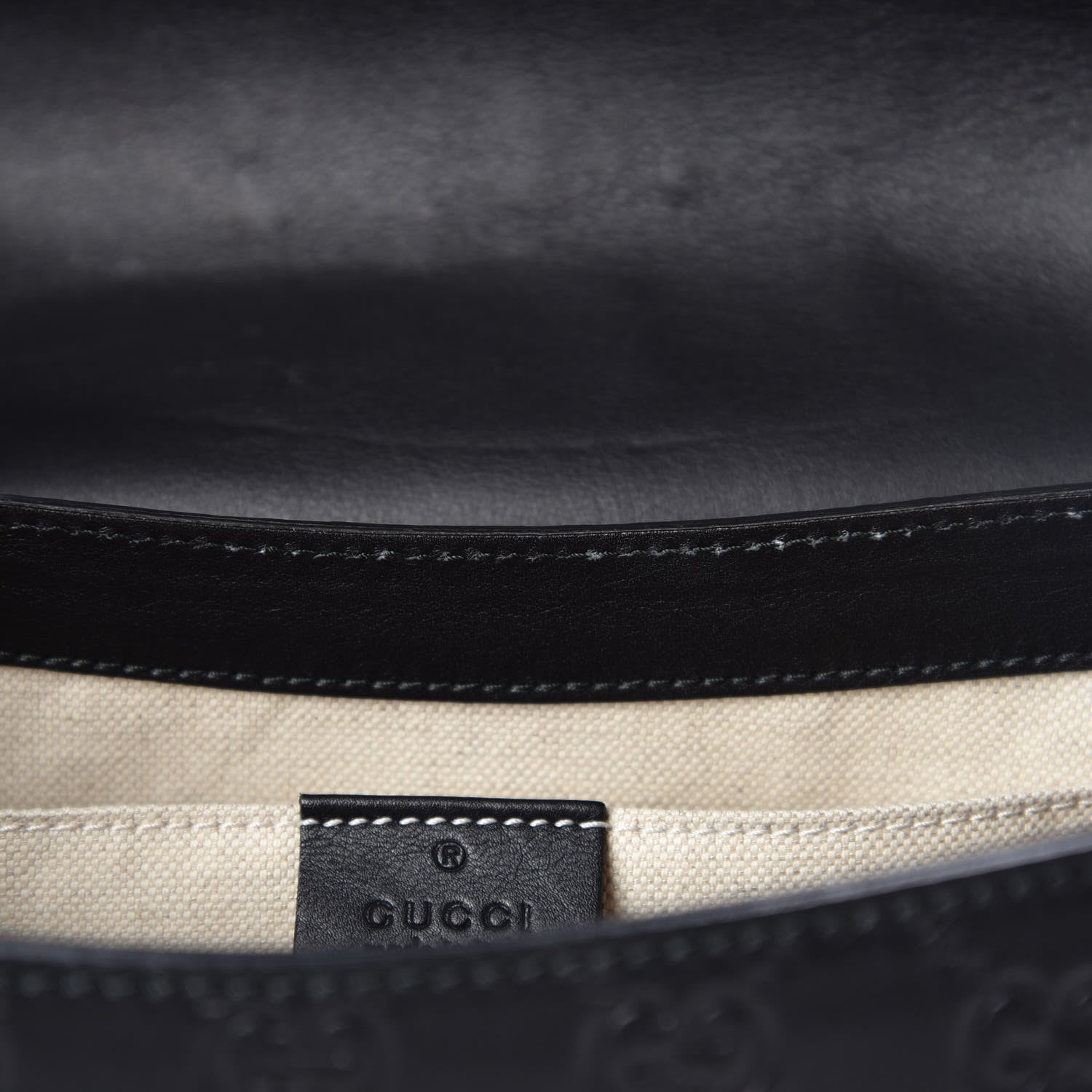 Gucci Guccissima Medium Emily Chain Shoulder Bag Black 11 of 12