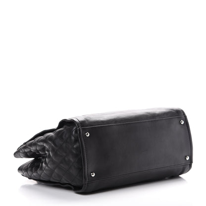 Chanel Grained Calfskin Quilted Timeless CC Soft Tote Black 3 of 9