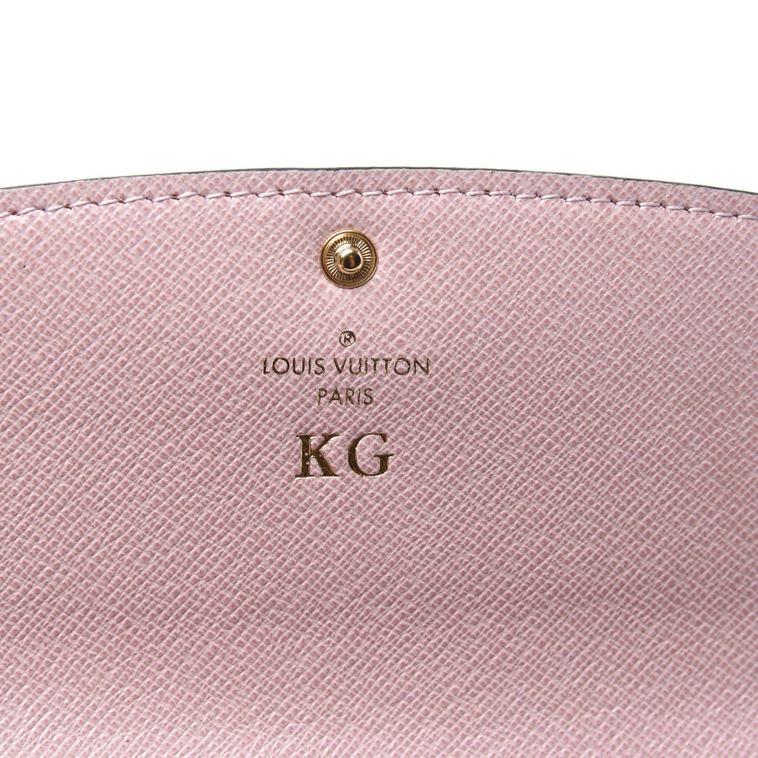 Louis Vuitton Damier Ebene Emilie Wallet Rose Ballerine 4 of 7