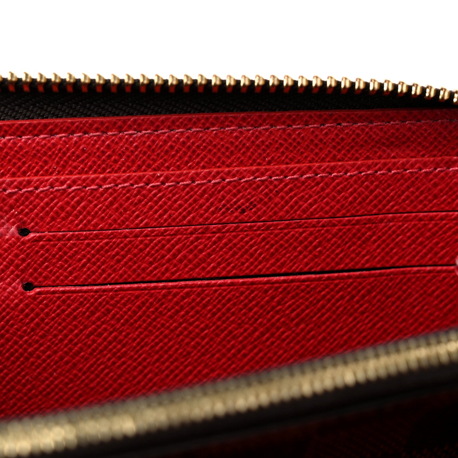 Louis Vuitton Damier Ebene Clemence Wallet Cherry 9 of 11