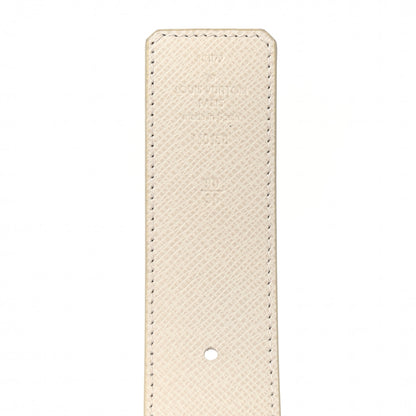 Louis Vuitton Taiga Monogram 40mm LV Initiales Belt 90 34 White 3 of 7