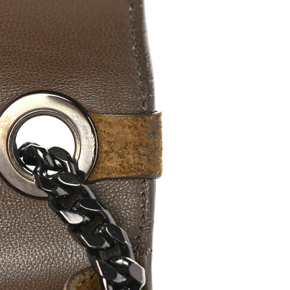 Jimmy Choo Suede Patent Mini Rebel Crossbody Brown 12 of 16