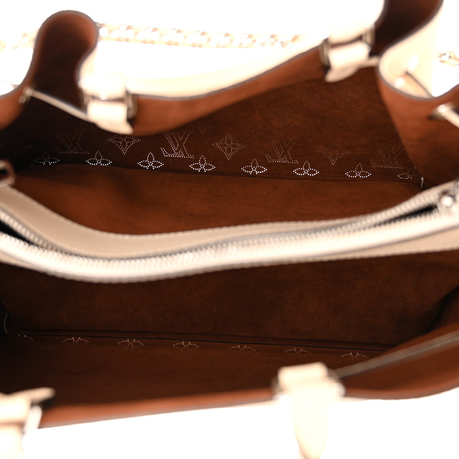 Louis Vuitton Mahina Bella Tote Creme Beige 5 of 9