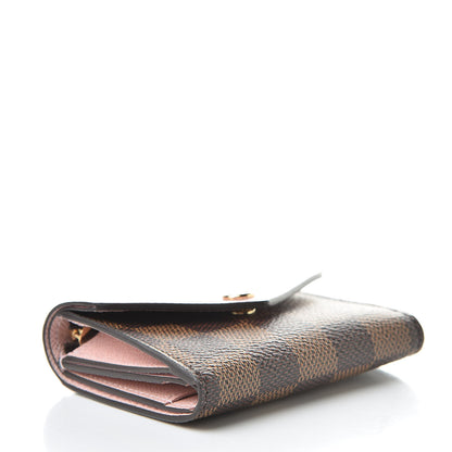 Louis Vuitton Damier Ebene Zoe Wallet Rose Ballerine 4 of 8