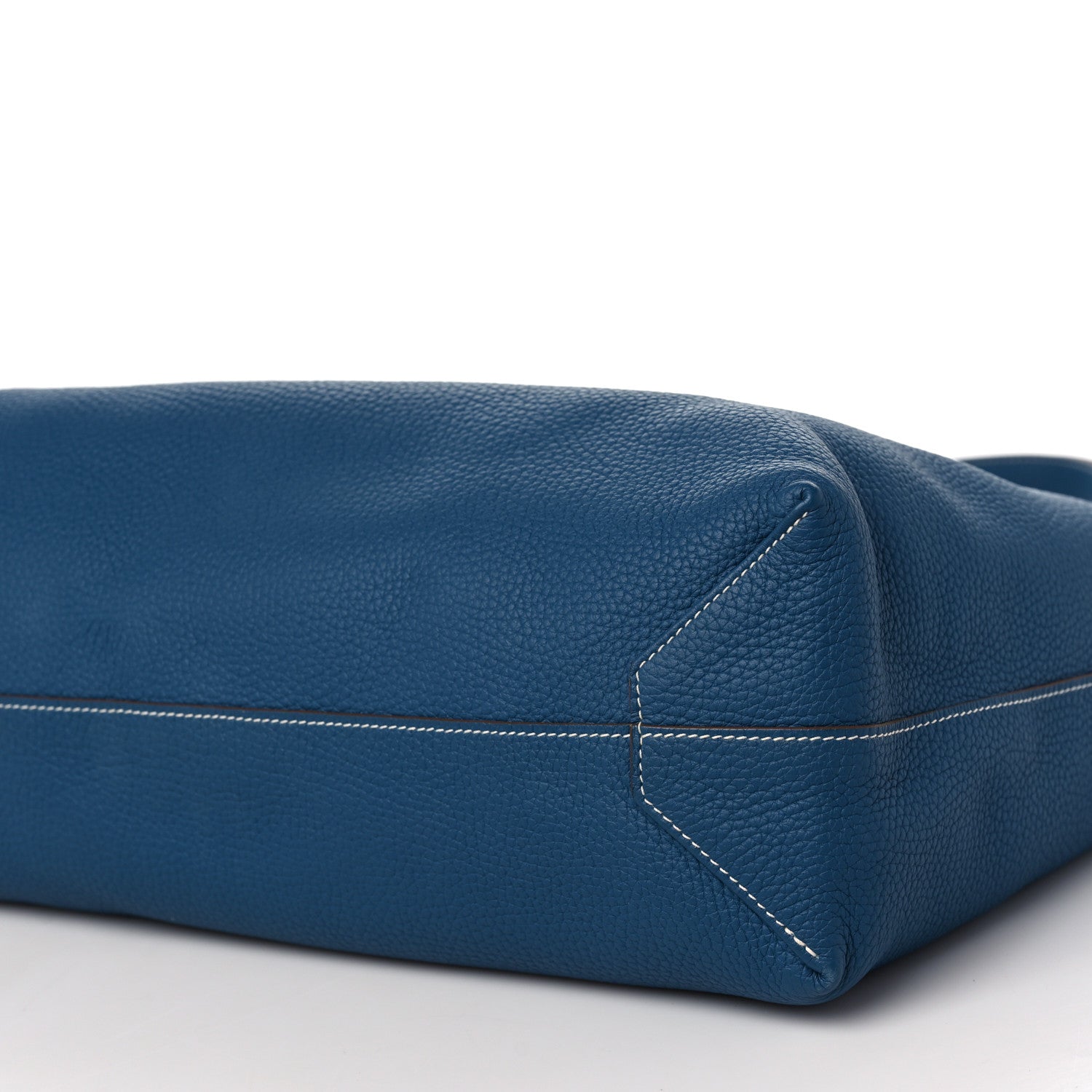 Hermes Taurillon Clemence Double Sens 45 Reversible Tote Menthe Bleu Thalassa 12 of 13