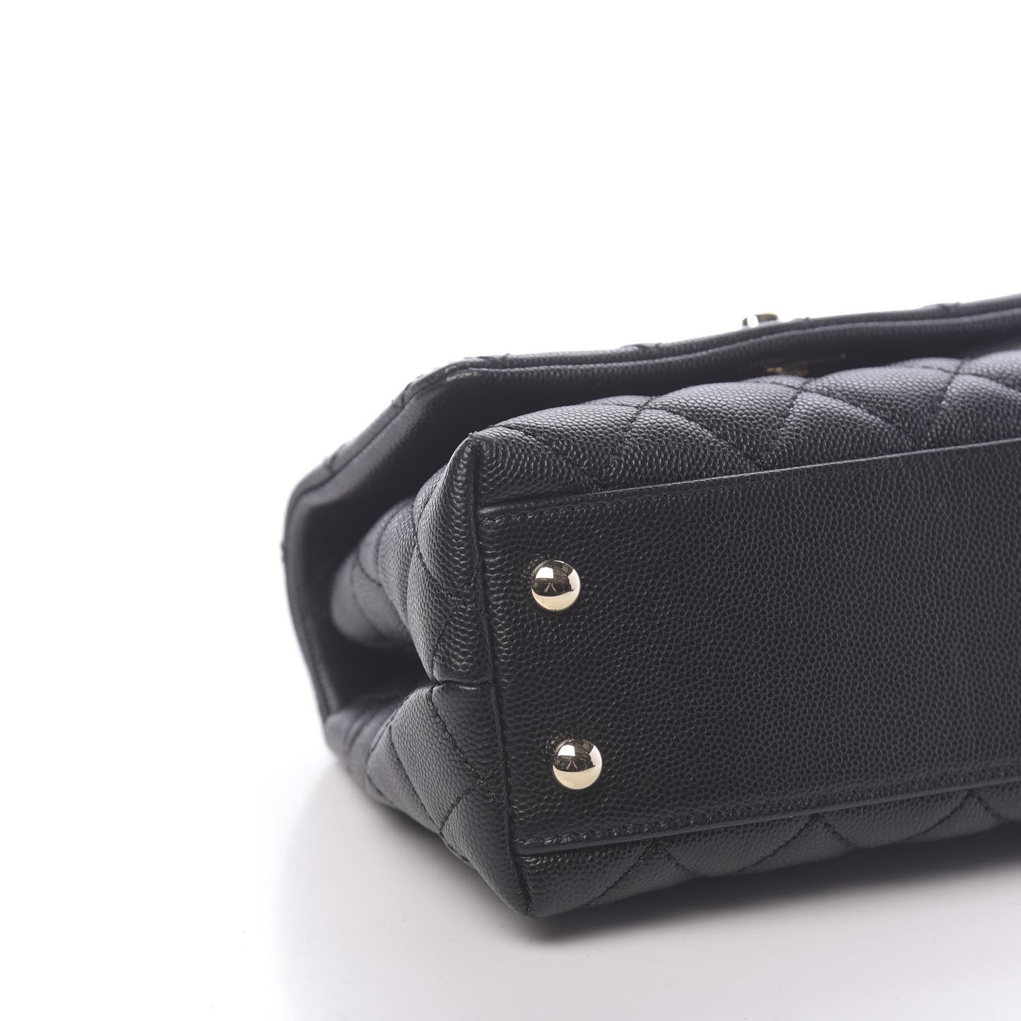 Caviar Quilted Extra Mini Coco Handle Flap Black