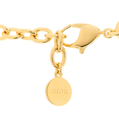 Christian Dior Metal Danseuse Etoile Chain Choker Necklace Gold 3 of 3