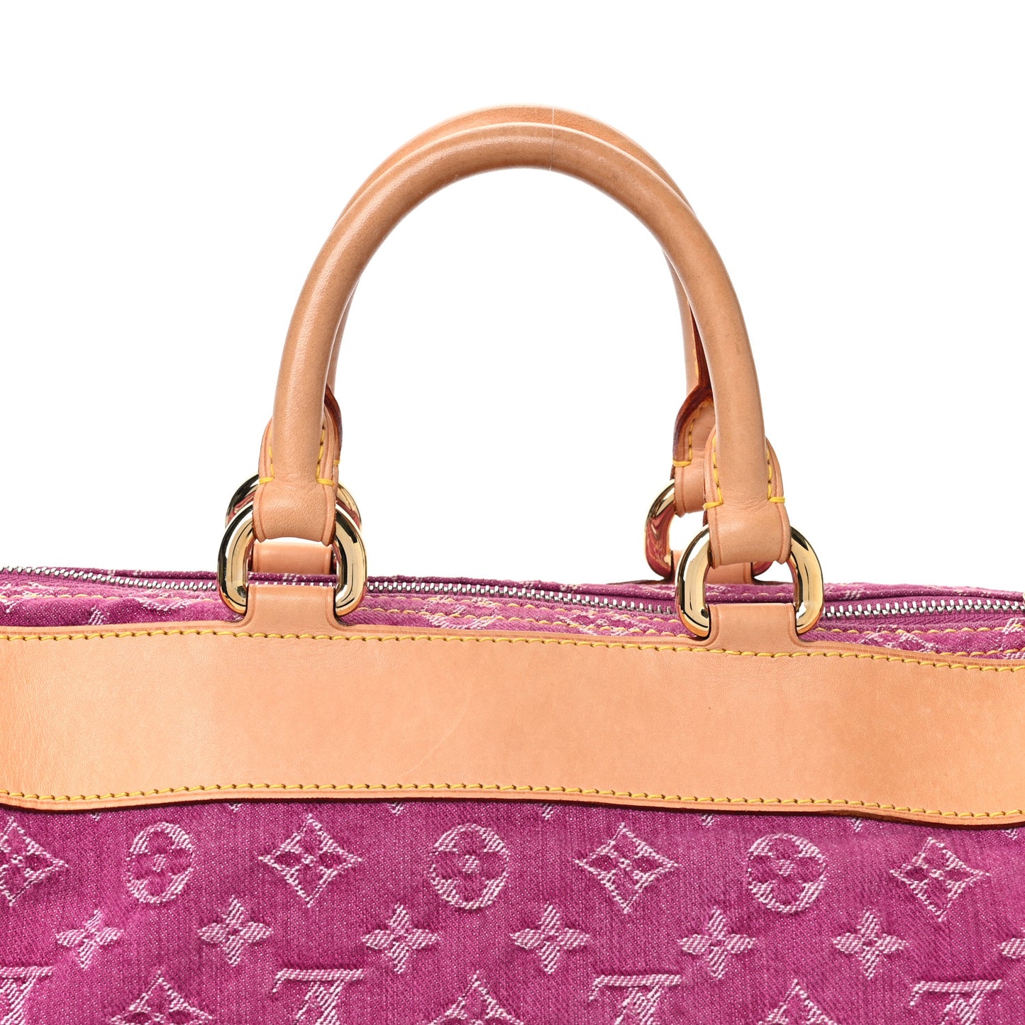 Monogram Denim Neo Speedy Fuchsia