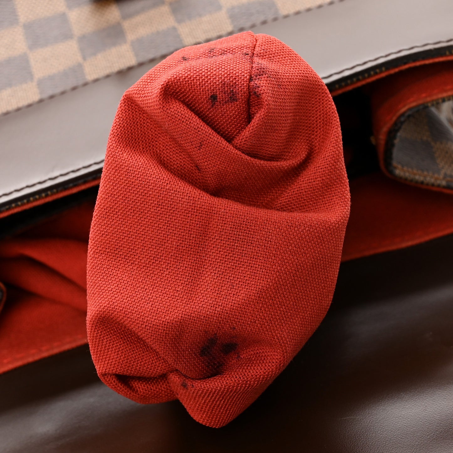 LOUIS VUITTON Damier Ebene Soho Backpack