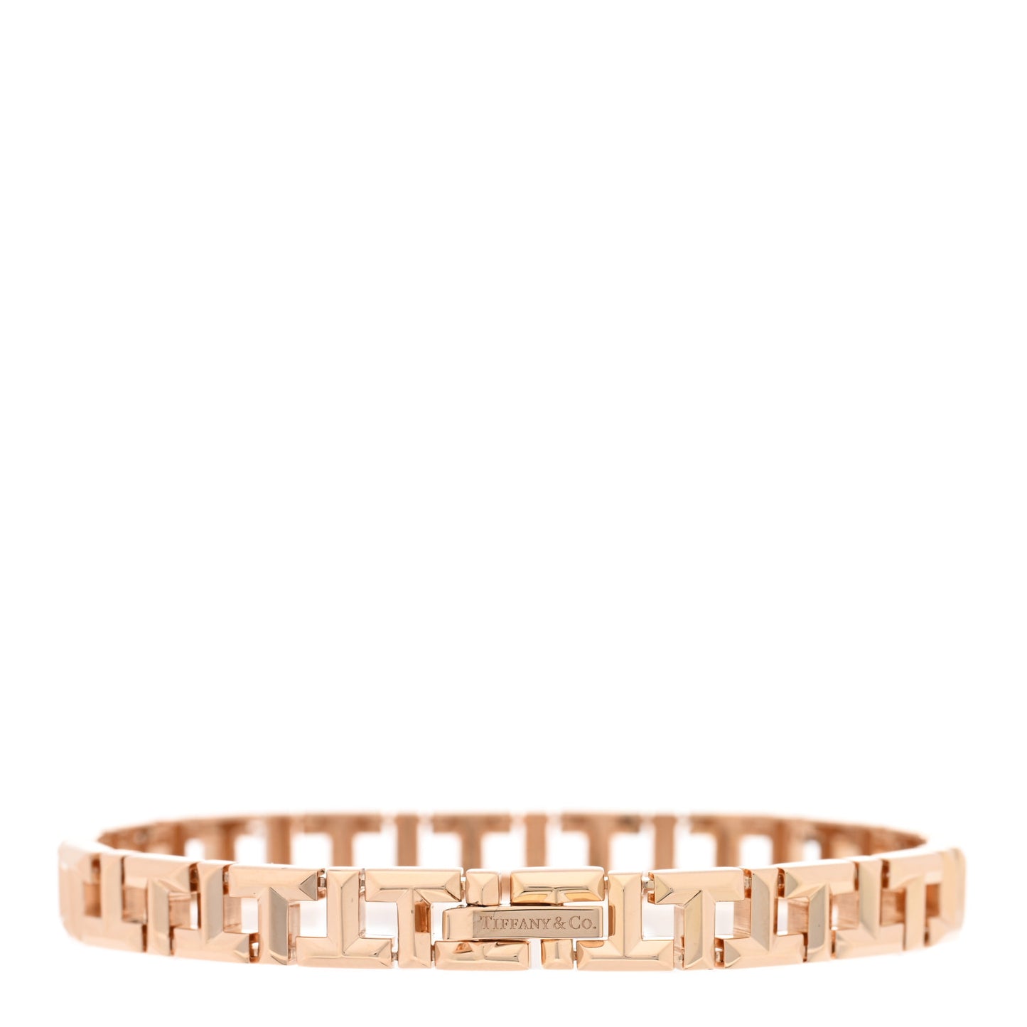 18K Rose Gold Narrow T True Bracelet