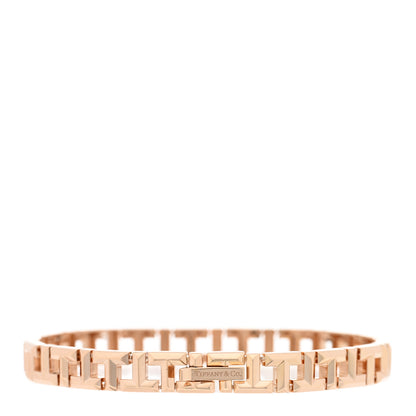 Tiffany 18K Rose Gold Narrow T True Bracelet 2 of 3