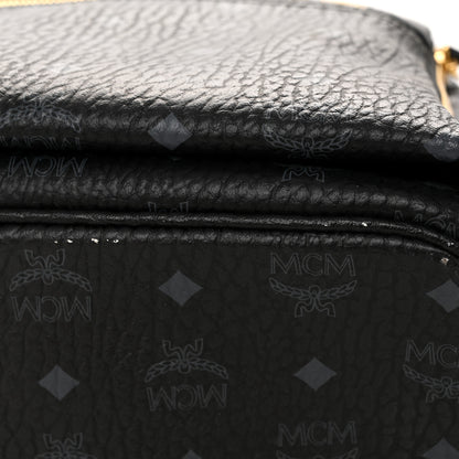 MCM Visetos Studded Medium Dual Stark Backpack Black 14 of 15