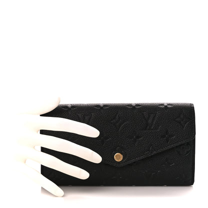 Louis Vuitton Empreinte Sarah Wallet NM Black 2 of 9