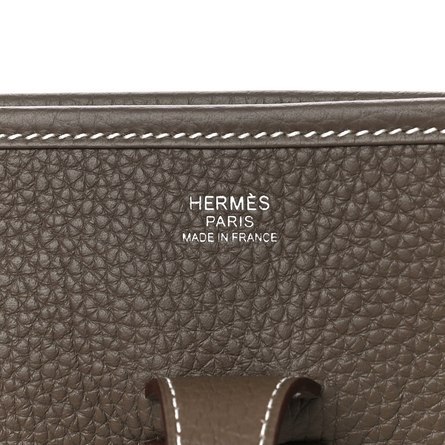 Hermes Taurillon Clemence Evelyne III PM Etoupe 5 of 9