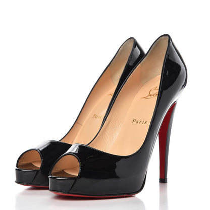 Christian Louboutin Patent Very Prive 120 Pumps 39 Black 3 of 11