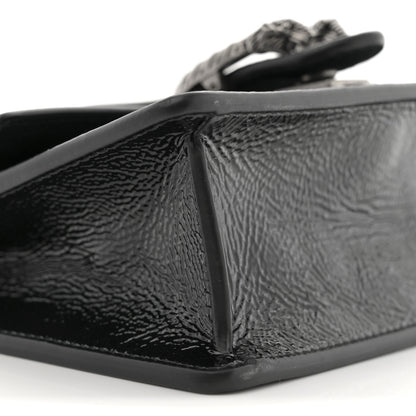 Gucci Crinkled Patent Mini Dionysus Shoulder Bag Black 9 of 10