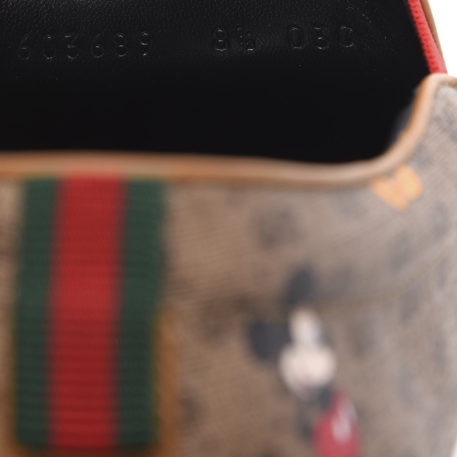 Gucci X DISNEY Mini Vintage GG Supreme Monogram Mickey Mouse Mens Slip-On Sneakers 8.5 Beige Vintage Sun Oil 8 of 8