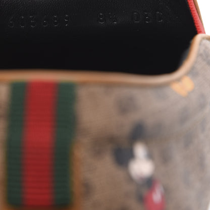 Gucci X DISNEY Mini Vintage GG Supreme Monogram Mickey Mouse Mens Slip-On Sneakers 8.5 Beige Vintage Sun Oil 8 of 8
