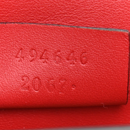 Gucci Calfskin Super Mini Sylvie Chain Shoulder Bag Hibiscus Red 7 of 8