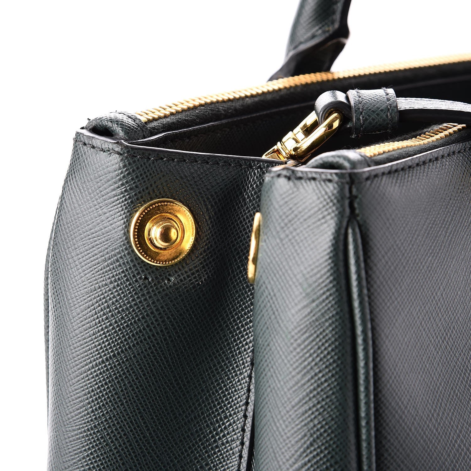 Prada Saffiano Medium Galleria Double Zip Tote Smeraldo 10 of 10