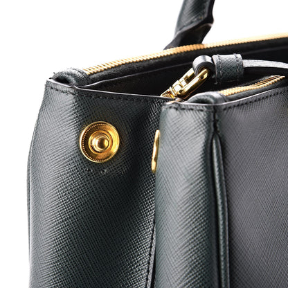 Prada Saffiano Medium Galleria Double Zip Tote Smeraldo 10 of 10