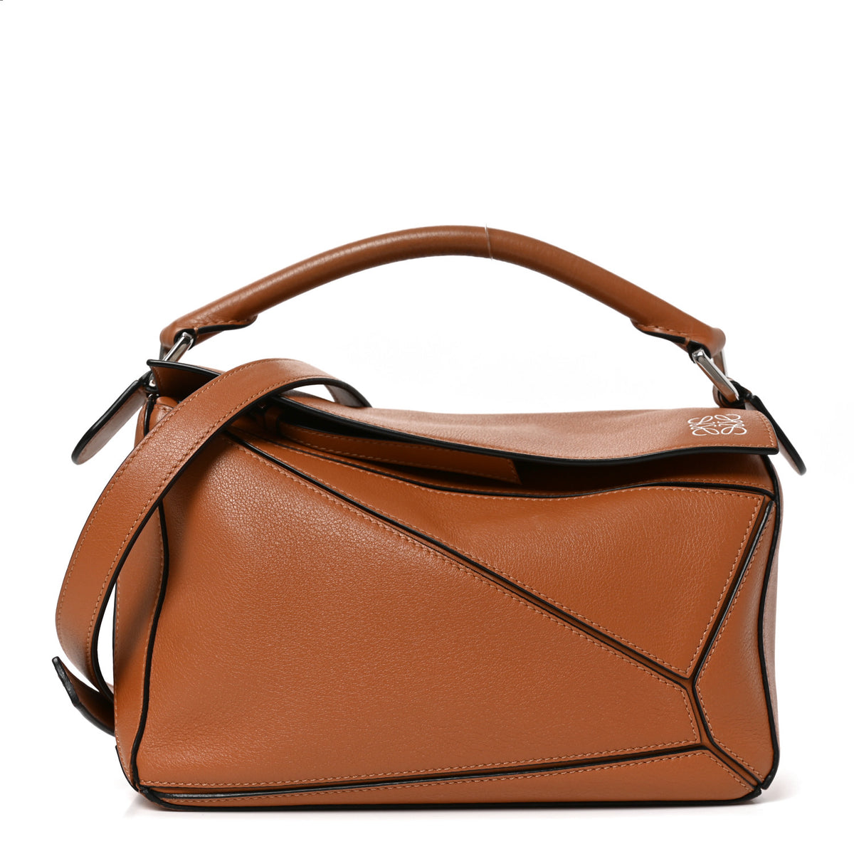 Calfskin Small Puzzle Bag Tan