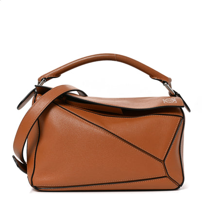 Loewe Calfskin Small Puzzle Bag Tan 1 of 9
