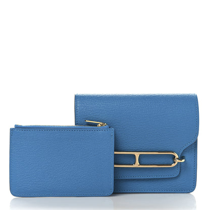Hermes Evercolor Roulis Slim Wallet Bleu Frida 3 of 9