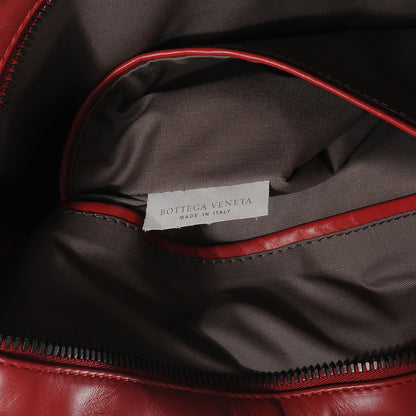 Bottega Veneta Light Calf Intrecciato Briefcase New Red 8 of 9