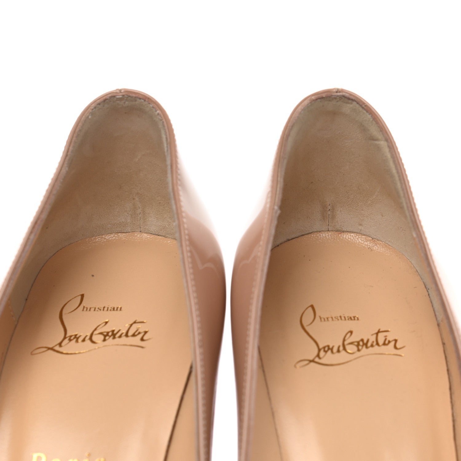 Christian Louboutin Patent Pigalle 100 Pumps 36.5 Nude 8 of 12