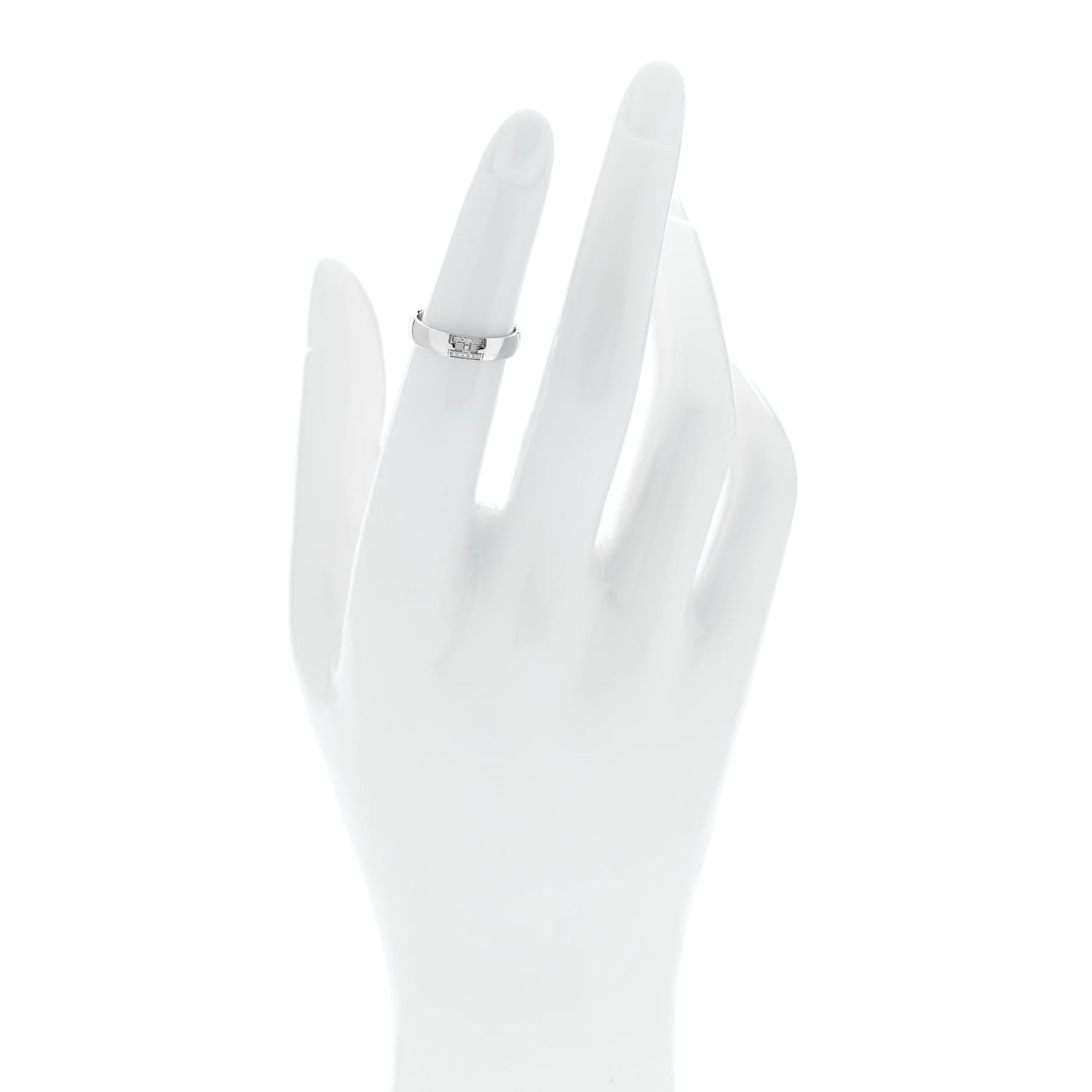 18K White Gold Diamond Ever Herakles Wedding Band Ring 47 4