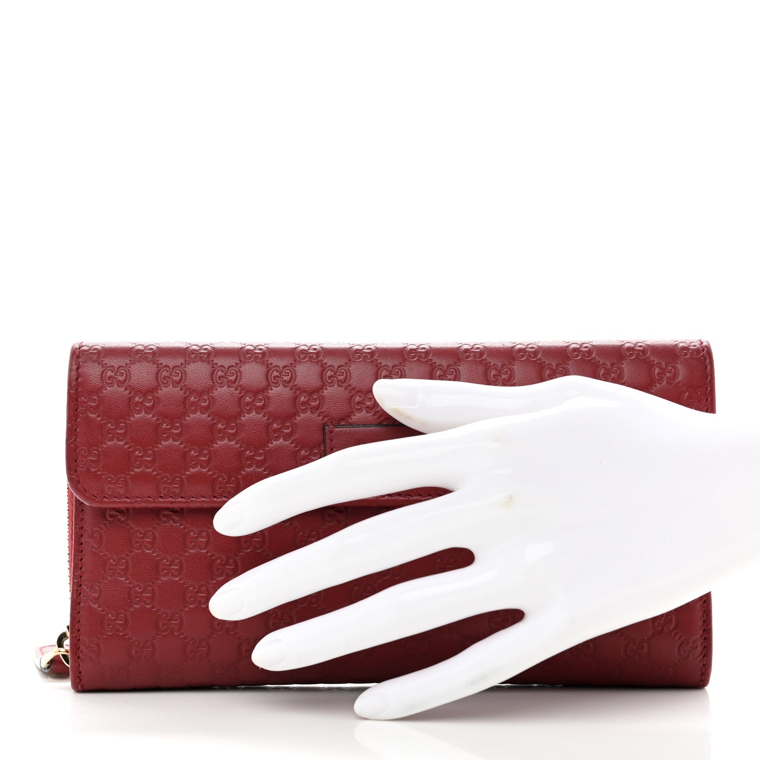Gucci Soft Microguccissima Continental Zip Wallet Red 2 of 10