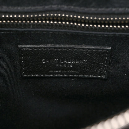 Saint Laurent Calfskin Y Quilted Monogram Medium Loulou Chain Satchel Black 5 of 8