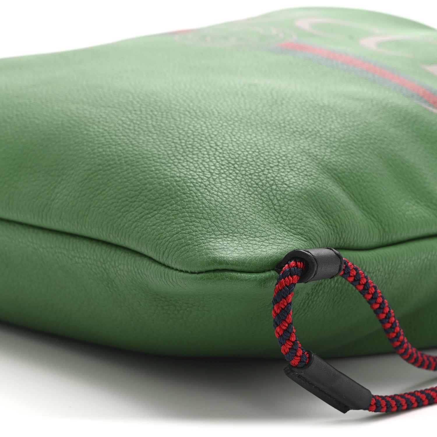 Gucci Calfskin Logo Drawstring Backpack Green 10 of 12