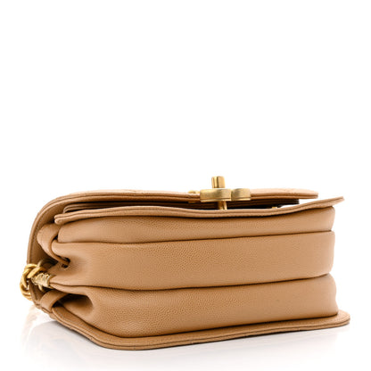 Chanel Caviar Mini Messenger Bag Beige 4 of 12